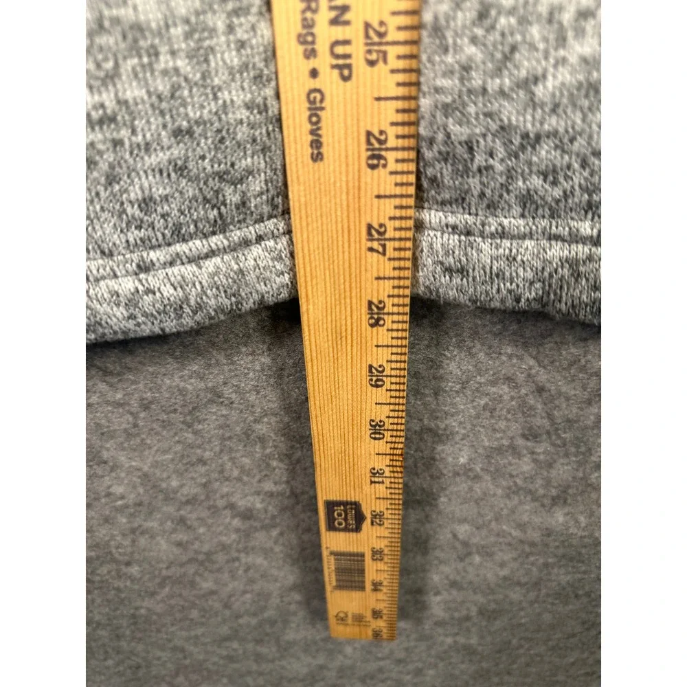 Orvis Classic Collection Mens Fleece Lined 1/4 Zip‎ Gray Pullover Sweater